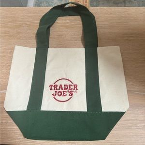 Trader Joe’s Mini Canvas Tote Bag- Hunter Green